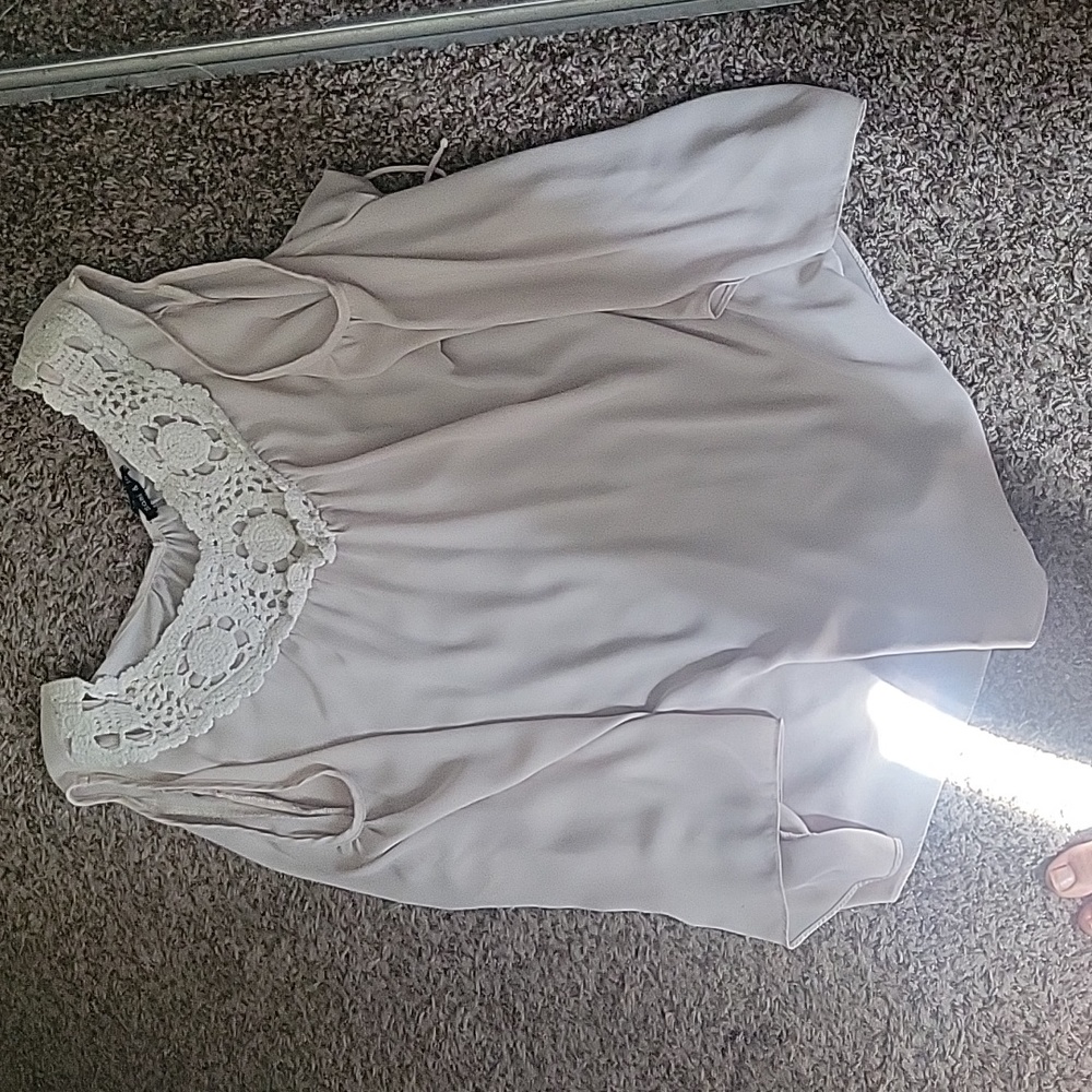 Tan blouse